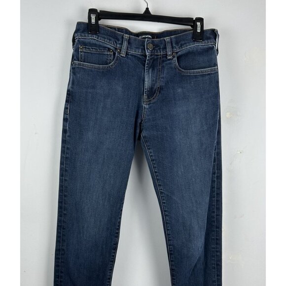 Bluffworks Jeans Men 30x32  (30x30.5) Blue Departure 2.0 Slim Fit Denim Stretch - Picture 1 of 15